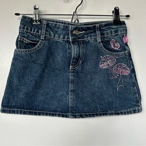 Bratz Mini denim Skirt Girls Mushrooms Butterfly